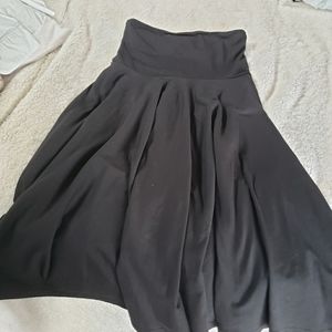 Black strapless dress